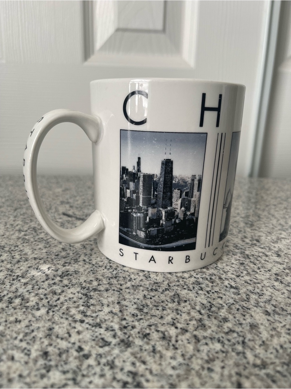 Starbucks Chicago Coffee Mug City Scenes 2003 18oz Dishwasher Safe Barista